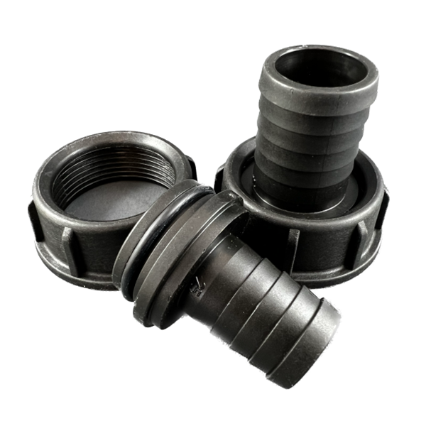 Flynut, o-ring and straight hosetail fittings