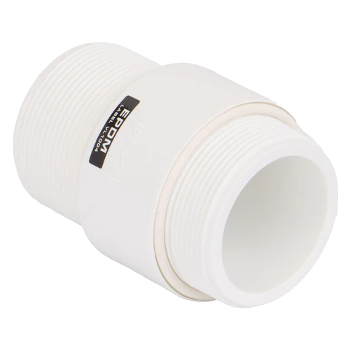 IBC/tank fitting: 2"NPT x BSP nipple (white)