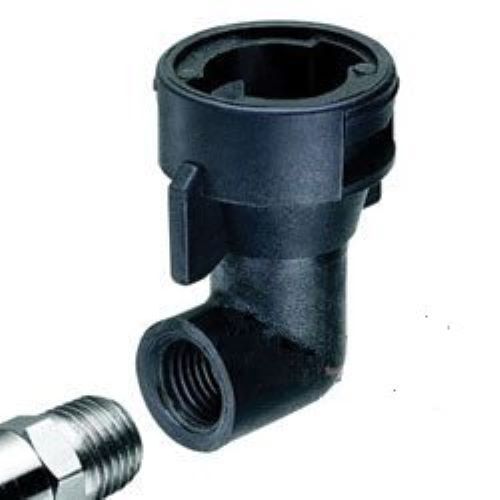 QJ 90-deg adaptor cap with 1/4" female thread