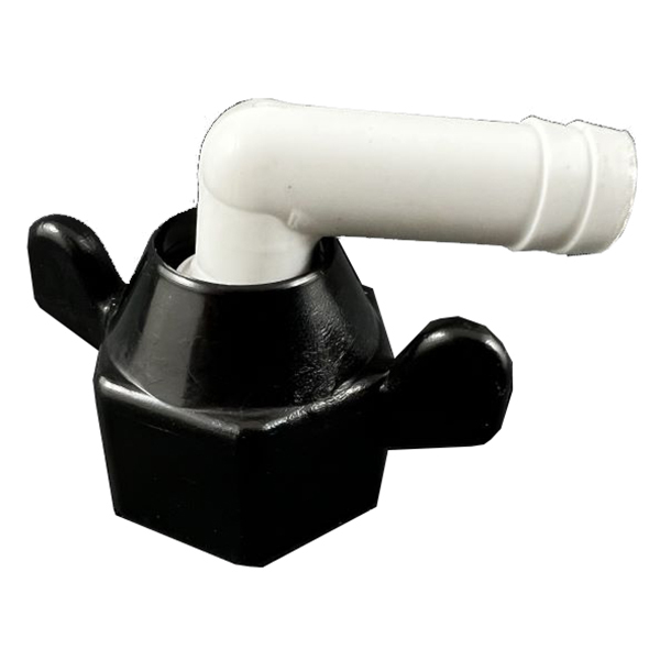 Shurflo elbow swivel barb 3/8"