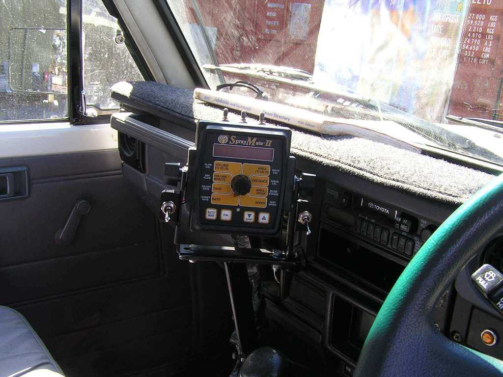 In cab Micro trak Spray Mate 2 auto rate controller